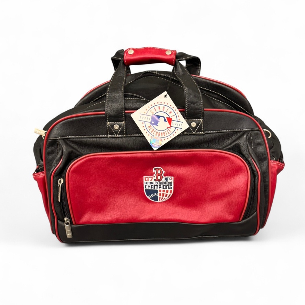 07 Boston Red Sox MLB Leather Duffel Bag